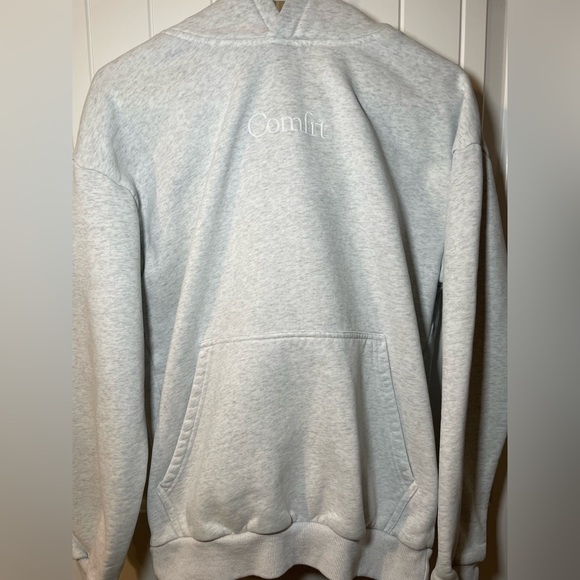 Comfrt Tops - Comfrt Signature Hoodie in Light Heather Gray